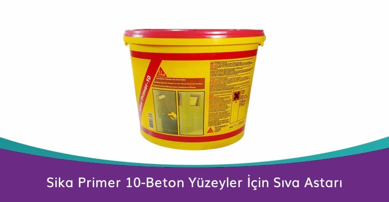 Sika Primer 10-Beton Yüzeyler İçin Sıva Astarı 1 Sika Primer 10-Beton Yüzeyler İçin Sıva Astarı